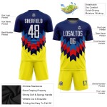 Maillot de football blanc et or, uniforme personnalisé par sublimation