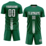 Maillot de football blanc et noir Kelly Shapes personnalisé Green Arrow, sublimation