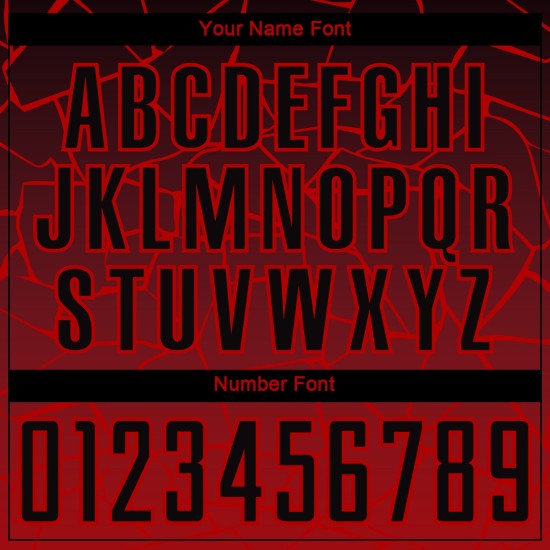 Maillot de football personnalisé à lignes noires, sublimation rouge