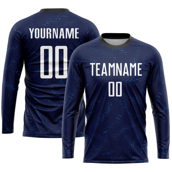 Maillot de football personnalisé à sublimation blanc-noir, violet foncé