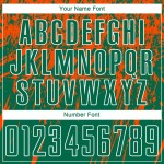 Maillot de football personnalisé Kelly, uniforme vert, orange et blanc, sublimation Maillot de football personnalisé Kelly, uniforme vert, orange et blanc, sublimation