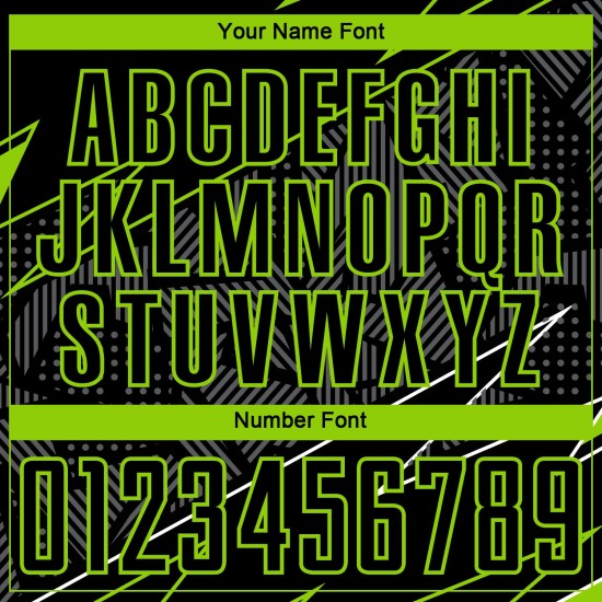 Maillot personnalisé à sublimation, uniforme de football néon noir vert