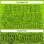 Maillot de football personnalisé à sublimation noir et vert fluo