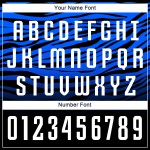 Maillot de football noir personnalisé par sublimation, blanc et bleu roi