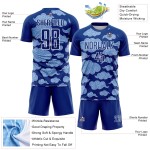 Maillot de football Cloud, modèle uniforme, blanc, sublimation, personnalisé, royal Maillot de football Cloud, modèle uniforme, blanc, sublimation, personnalisé, royal