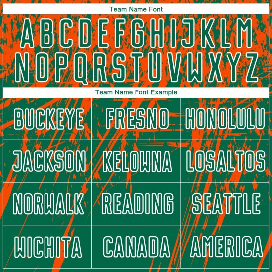 Maillot de football personnalisé Kelly, uniforme vert, orange et blanc, sublimation Maillot de football personnalisé Kelly, uniforme vert, orange et blanc, sublimation
