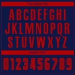 Maillot de football personnalisé à sublimation rouge marine