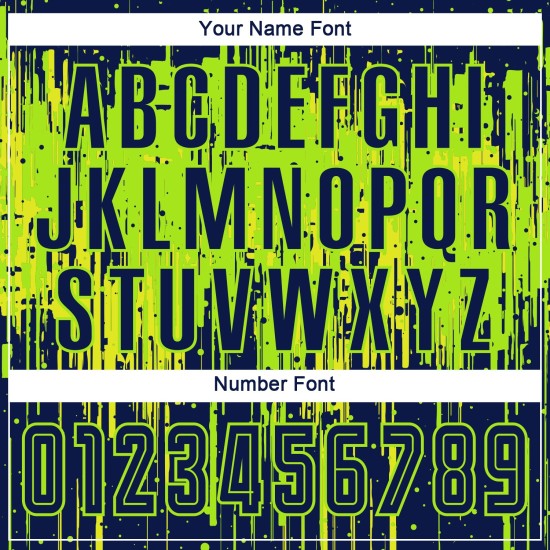 Maillot de football personnalisé jaune uniforme, sublimation, vert fluo, bleu marine-néon