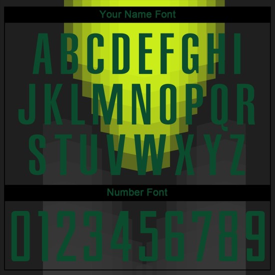Maillot de football Kelly personnalisé noir, uniforme de sublimation vert