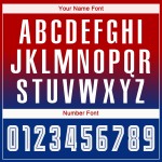 Maillot de football personnalisé à manches longues, rouge, à la mode, dégradé de blanc et de bleu royal