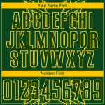 Maillot de football géométrique jaune à sublimation personnalisée, formes uniformes, vert Maillot de football géométrique jaune à sublimation personnalisée, formes uniformes, vert