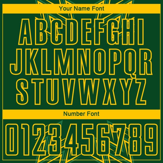 Maillot de football géométrique jaune à sublimation personnalisée, formes uniformes, vert Maillot de football géométrique jaune à sublimation personnalisée, formes uniformes, vert