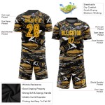 Maillot de football personnalisé par sublimation, couleur or vieilli