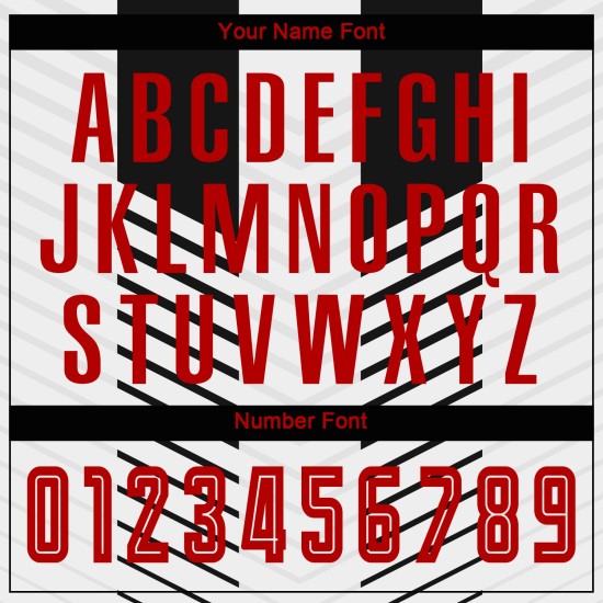 Maillot de football personnalisé par sublimation rouge-blanc-noir