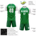 Maillot de football sublimé blanc, uniforme vert, personnalisé Kelly