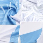 Maillot de football Splash Pink Sublimation Bleu-Noir Personnalisé Sky Uniforme