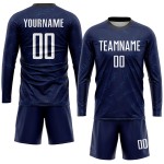 Maillot de football personnalisé à sublimation blanc-noir, violet foncé