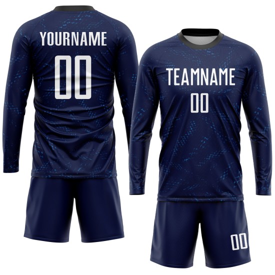 Maillot de football personnalisé à sublimation blanc-noir, violet foncé