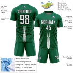Maillot de football blanc et noir Kelly Shapes personnalisé Green Arrow, sublimation