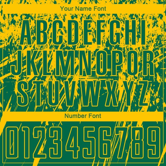 Maillot de football personnalisé vert jaune Kelly Sublimation